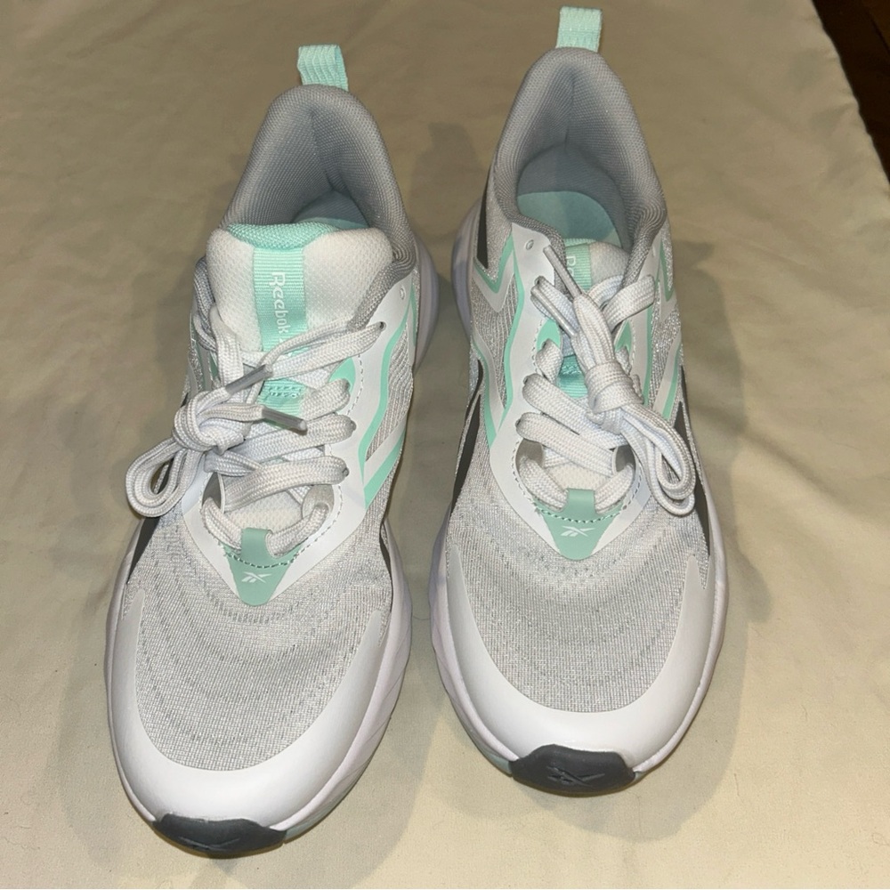 Reebok Mint and White Athletic Shoes
